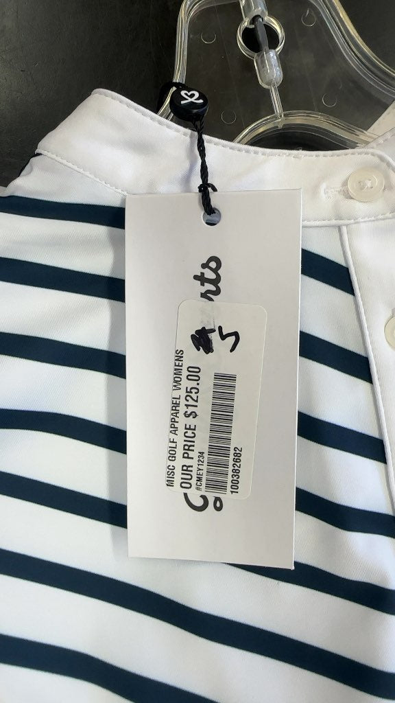 Daily Sports Golf Polo Shirt Daily Seoul 12S Navy Striped-New Size S