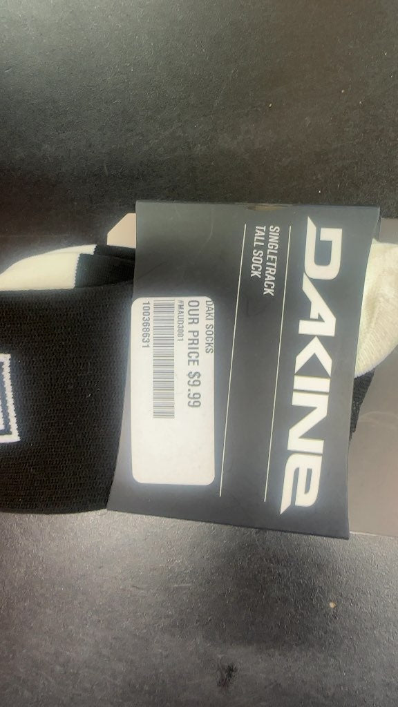 Dakine Singletrack Tall Socks New S-M Black