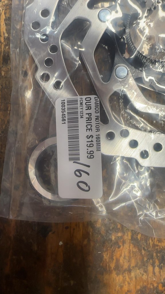 Damco Disc Brake Rotor 160mm New