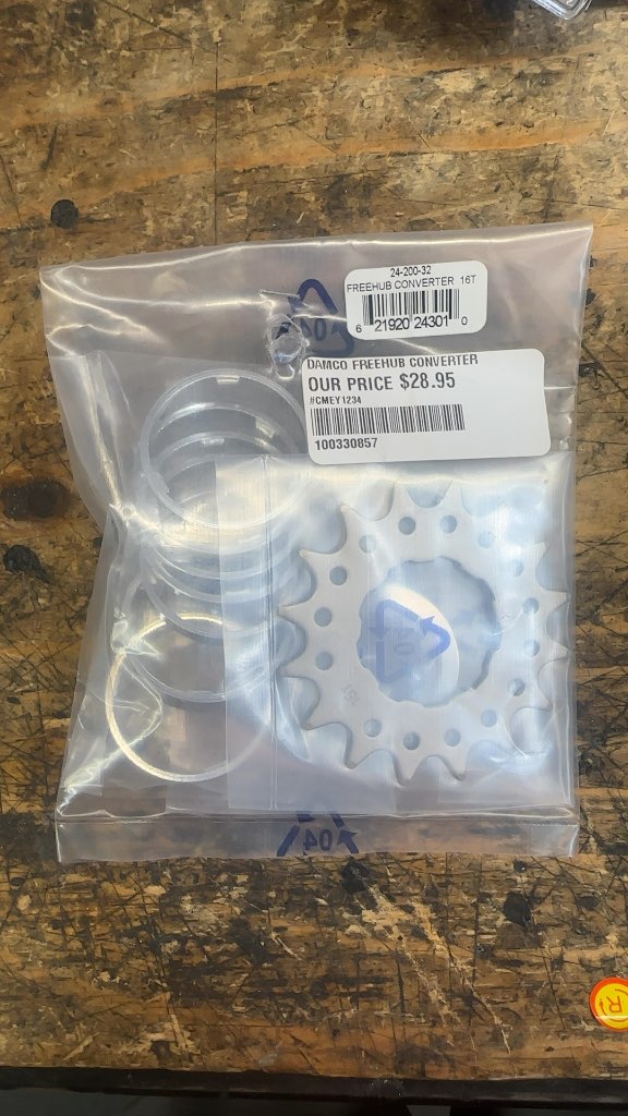 Damco Freehub Converter 16T New