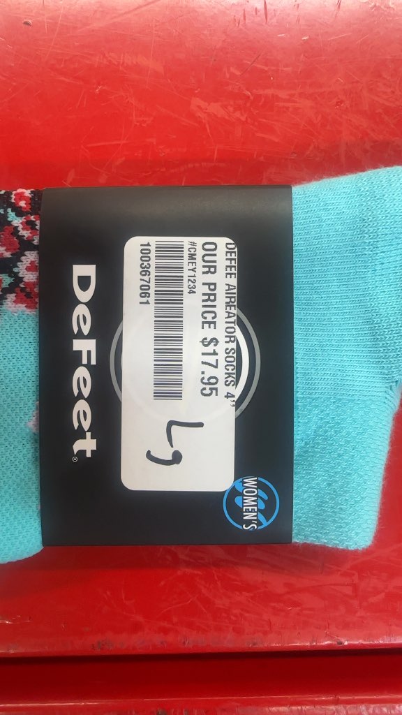 DeFeet Aireator Women's 4" Cycling Socks Blossom & Sunny Day NWT Size L