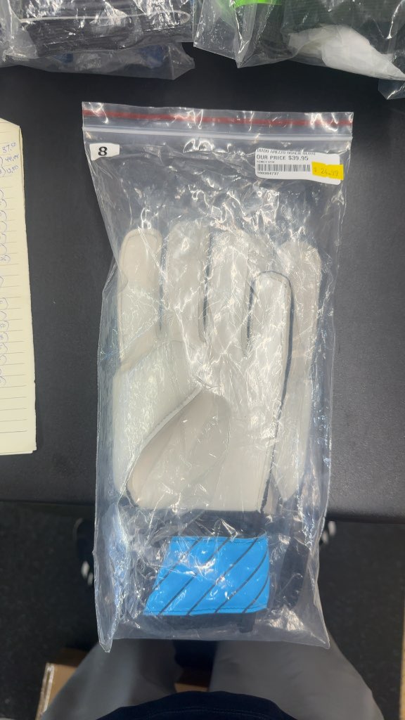 Diadora Arezzo Soccer Goalkeeper Gloves Size 8-brand new