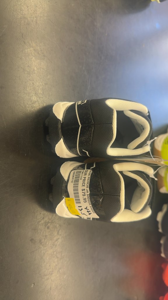 Diadora Pichichi Jr Soccer Cleats - Black/White - Size 13.5