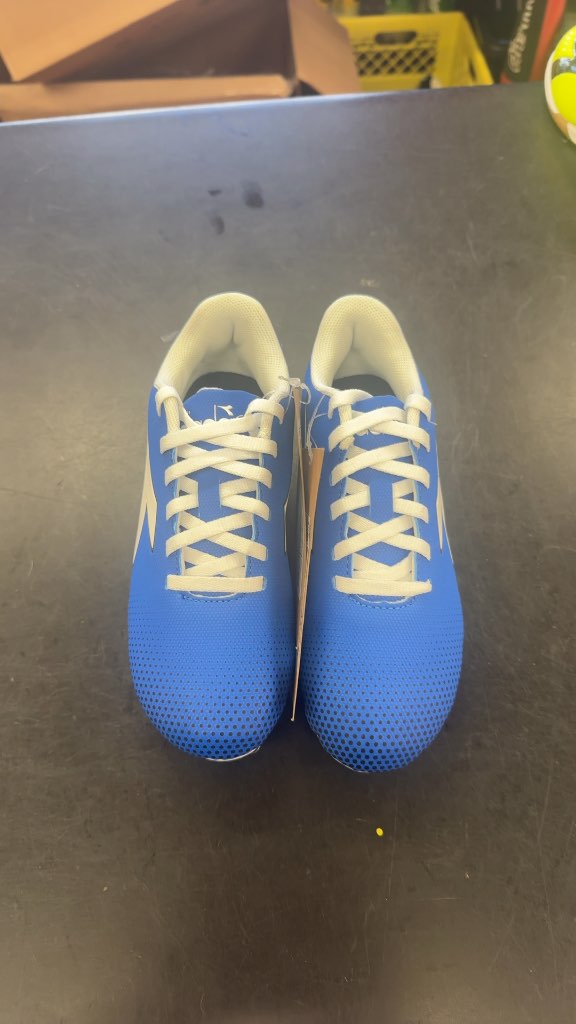 Diadora Pichichi Jr Youth Soccer Cleats - Blue/White - Size 13.5-brand new