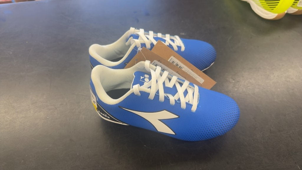 Diadora Pichichi Jr Youth Soccer Cleats - Blue/White - Size 13.5-brand new