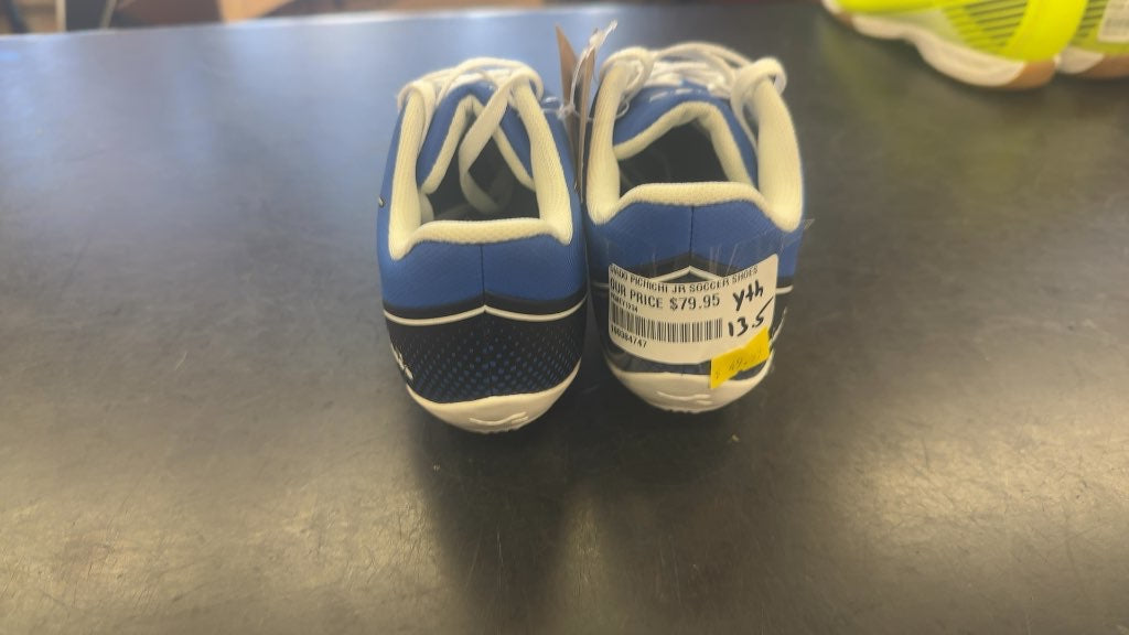 Diadora Pichichi Jr Youth Soccer Cleats - Blue/White - Size 13.5-brand new