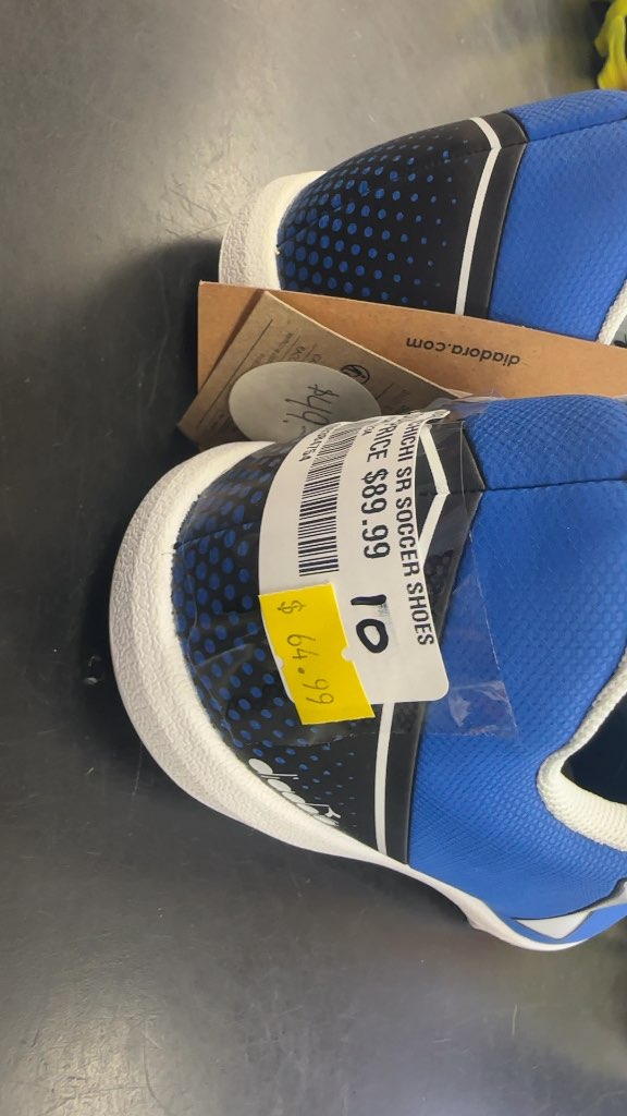 Diadora Pichichi SR Soccer Shoes - Blue - Size 10 brand new turf shoes
