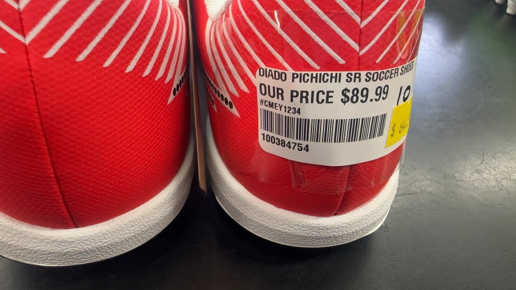 Diadora Pichichi SR Soccer Shoes - Red - Size 10 new with tags