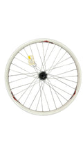 Dirty 26" White Front Bicycle Wheel - 20mm Axle