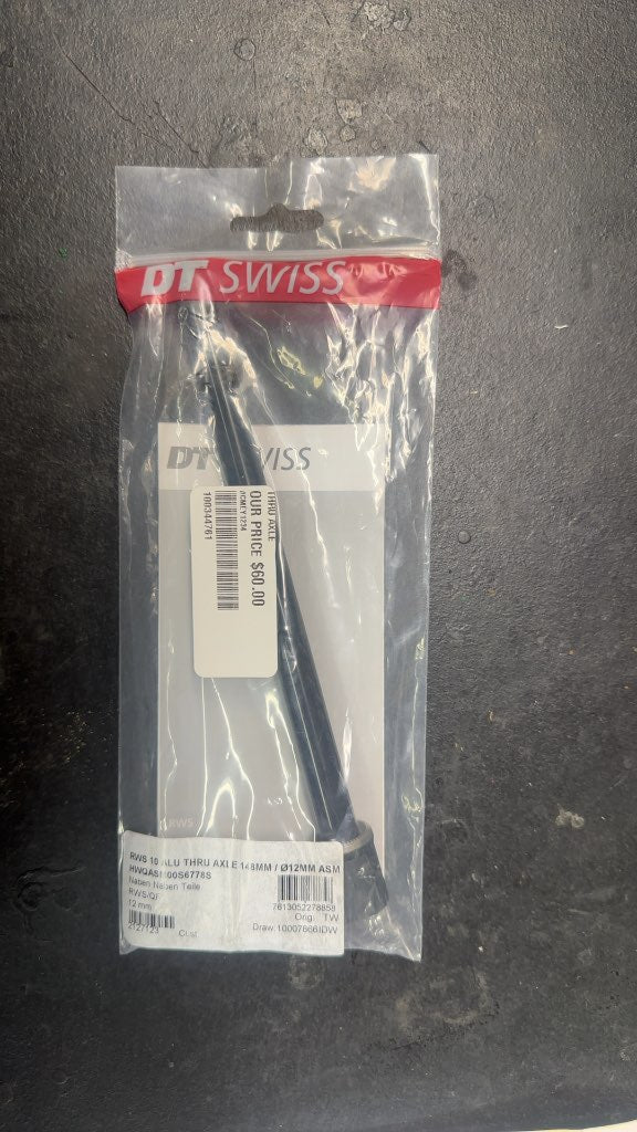DT Swiss RWS 10 Alu Thru Axle 148mm x 12mm New