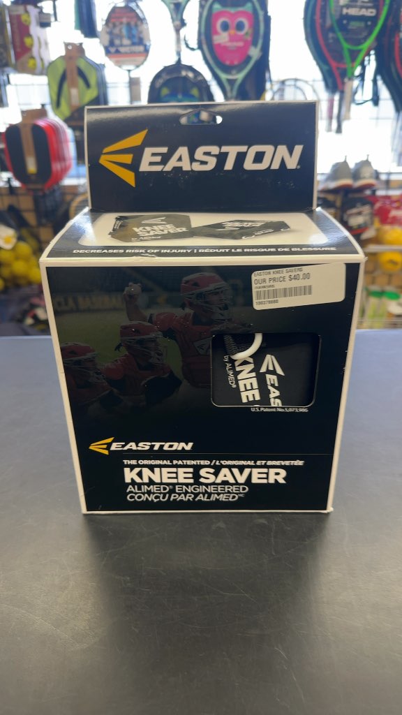 Easton Baseball Knee Saver Catcher's Support Black New