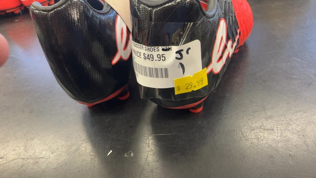 Elatto Soccer Cleats - Red/Black - Size 1