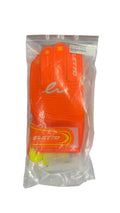 Eletto Flip V Flat Soccer Goalie Gloves - Orange/Yellow size 6 brand new