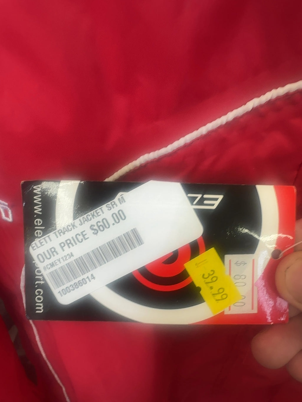 Eletto Red Track Jacket - Senior Medium
