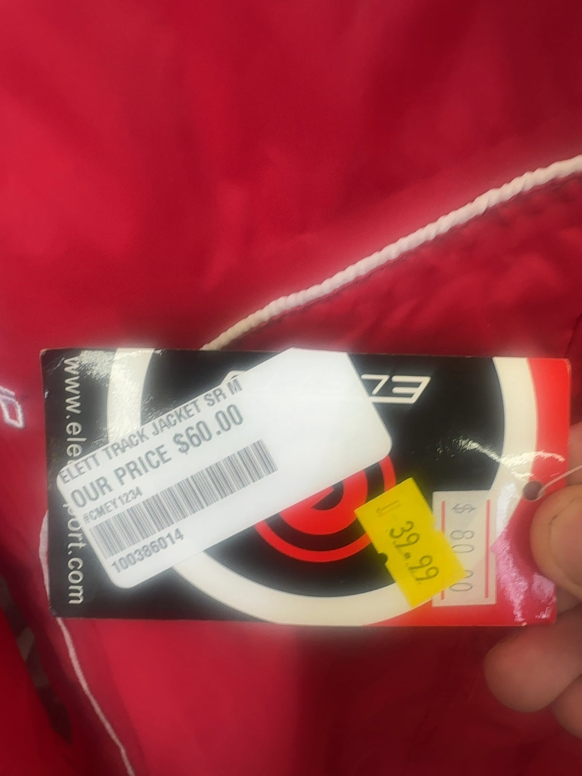 Eletto Red Track Jacket - Senior Medium