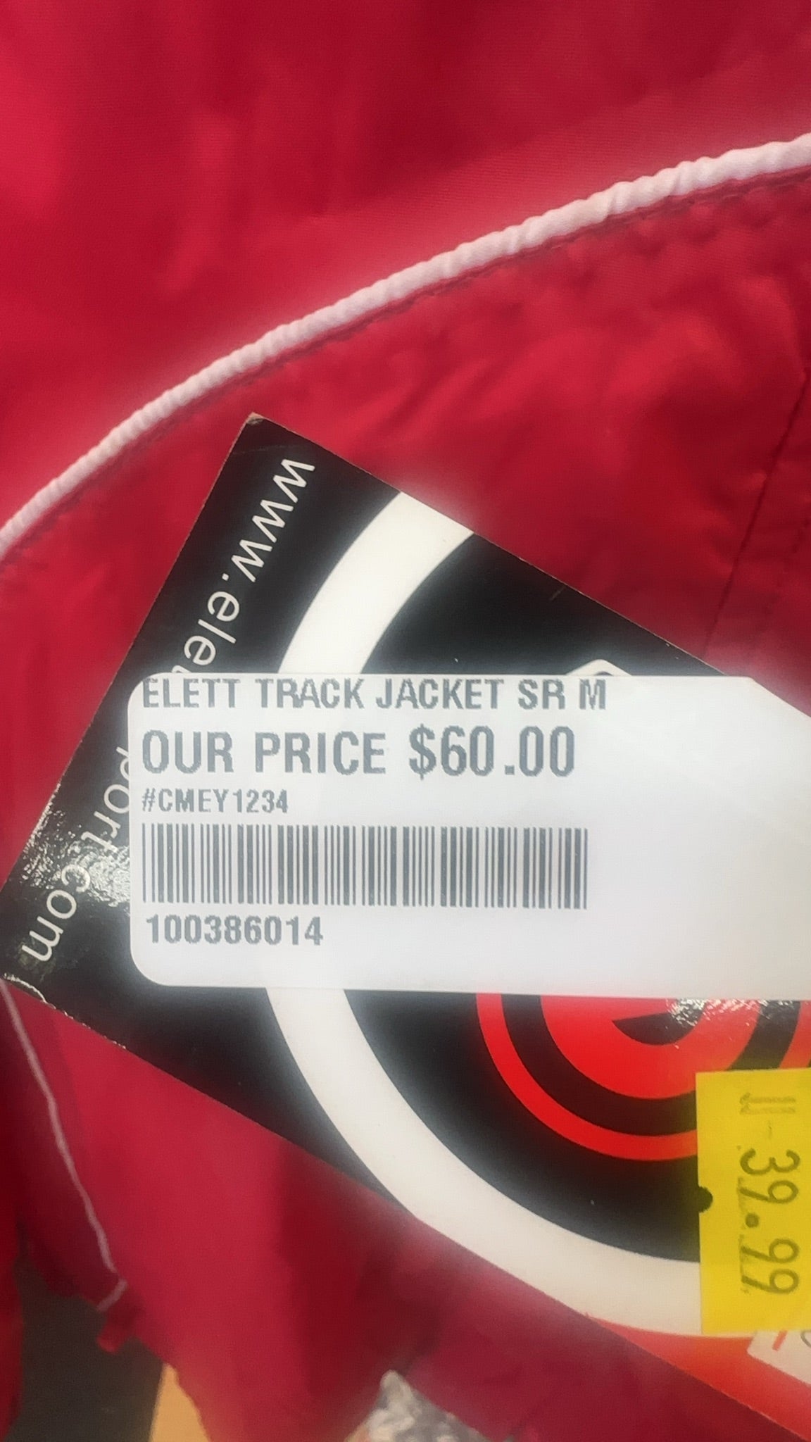 Eletto Red Track Jacket - Senior Medium