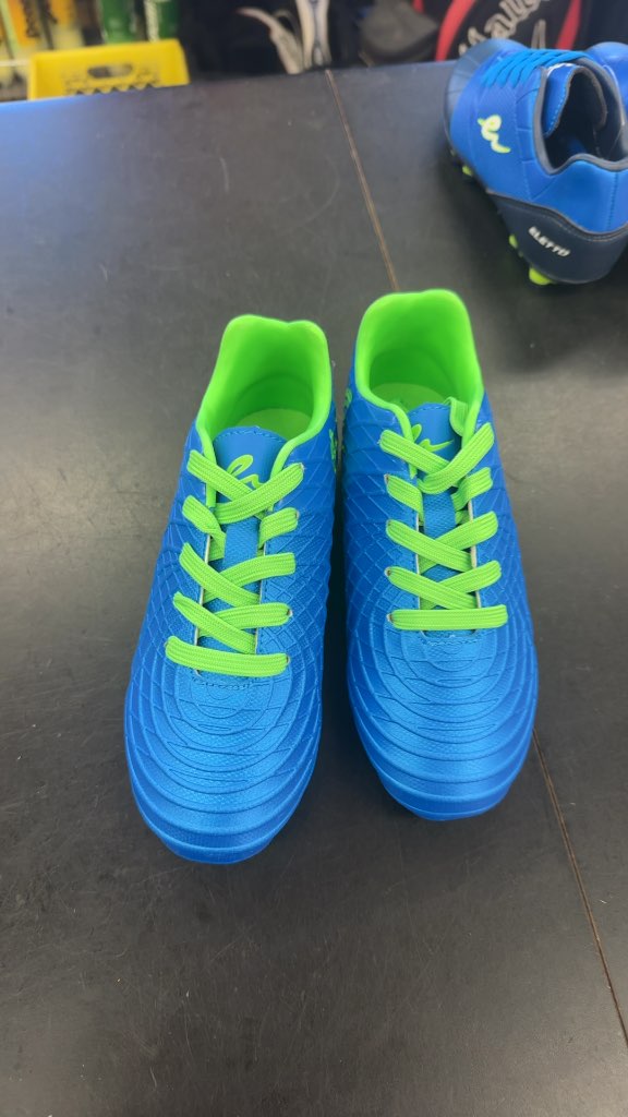 Eletto Soccer Cleats Blue/Green Size 1