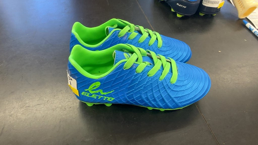Eletto Soccer Cleats Blue/Green Size 1