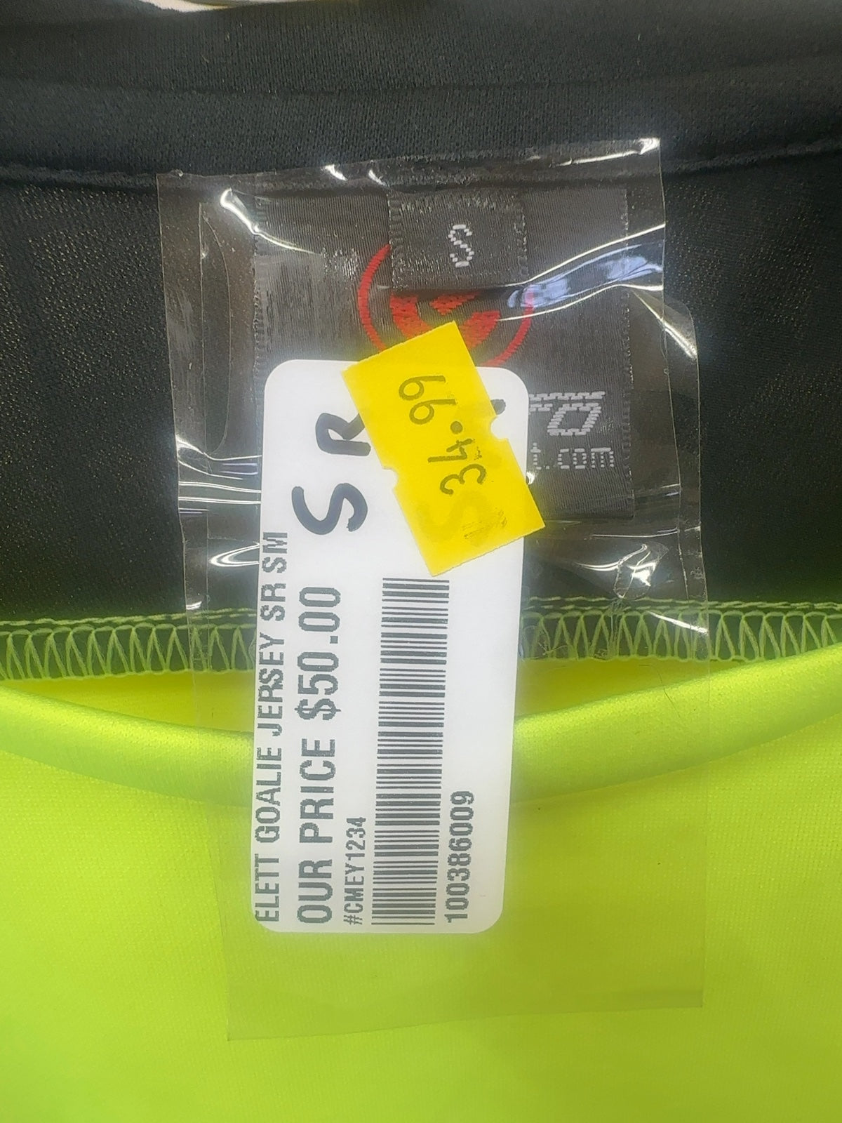 Eletto Soccer Goalie Jersey - Senior Small brand new with tags