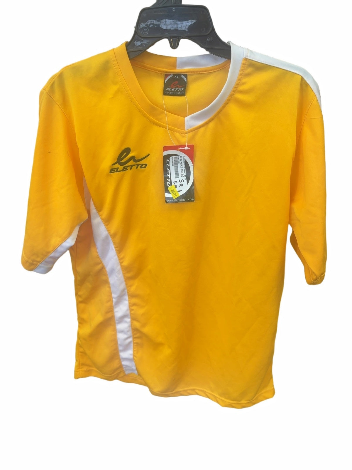 Eletto Soccer Jersey - Yellow/White - Senior Small
