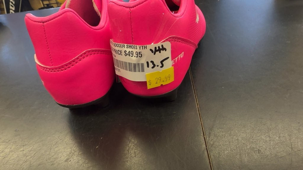Eletto Youth Soccer Cleats - Pink - Size 13.5