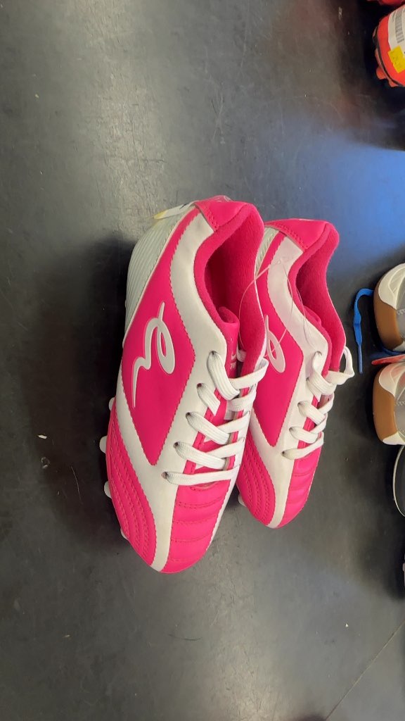 Eletto Youth Soccer Cleats - Pink/White - Size 13