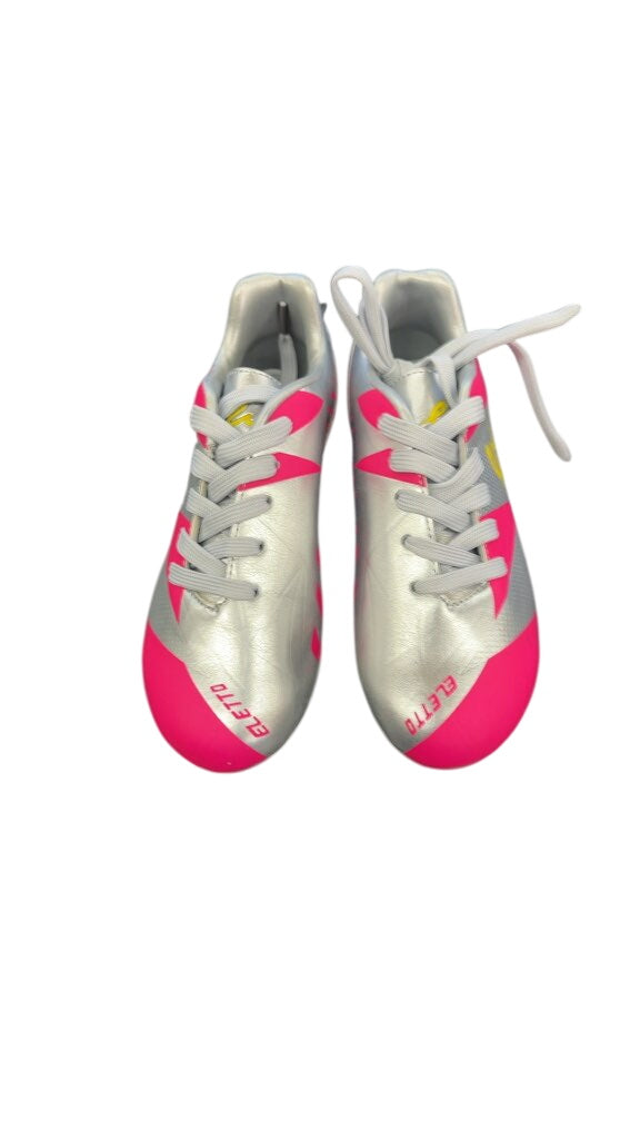 Eletto Youth Soccer Cleats - Silver/Pink - Size 13