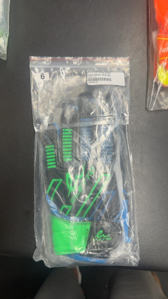Elite Sport Uno Flip Soccer Goalie Gloves - Size 6-brand new
