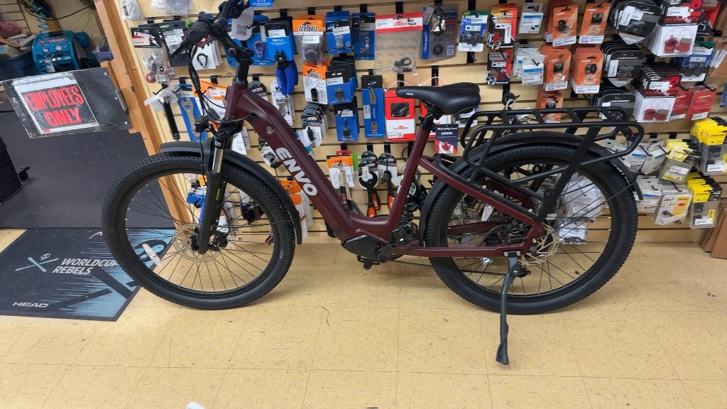 ENVO ST50 Electric Bike Maroon  Large-New