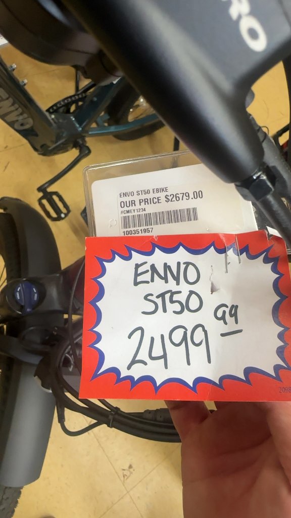 ENVO ST50 Electric Bike Maroon  Large-New