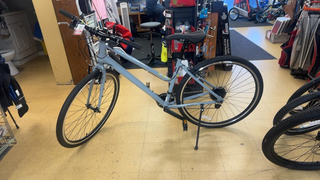 EVO Grand Rapid Step Thru Hybrid Bike Grey Large