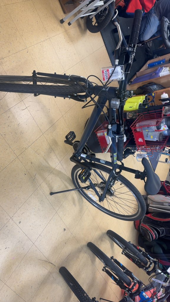 EVO Rapid Step Over Hybrid Bike Blue Excellent Condition Size S