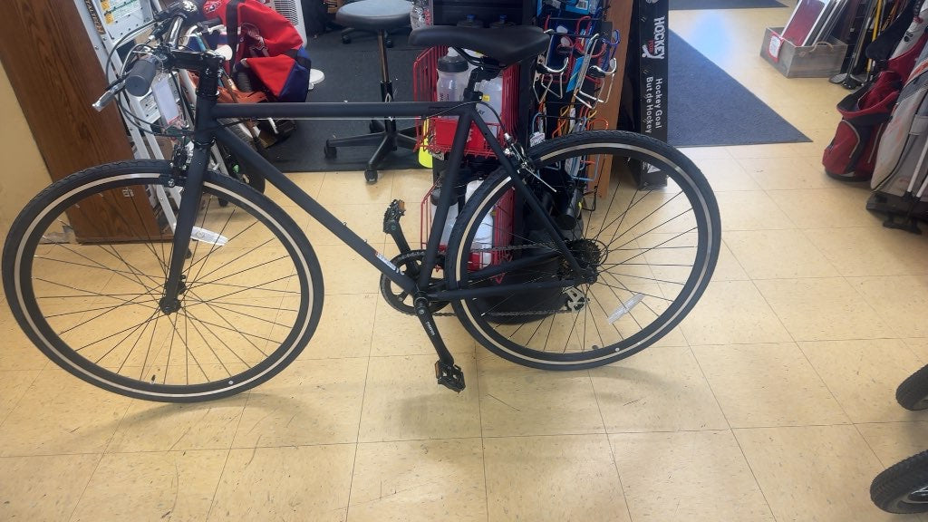 Fyxation Pixel 7 7-Speed Hybrid Bike - Black - 50cm