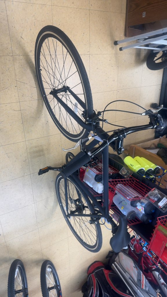 Fyxation Pixel 7 7-Speed Hybrid Bike - Black - 50cm