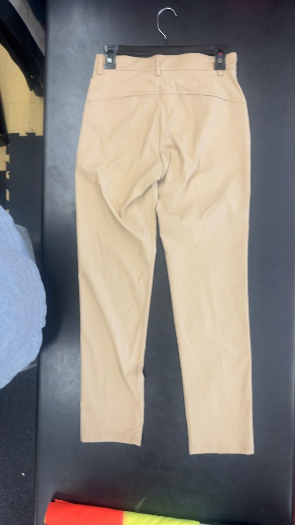 GOLFINO Women's Golf Pants Tan Navy Stripe-New Size 34