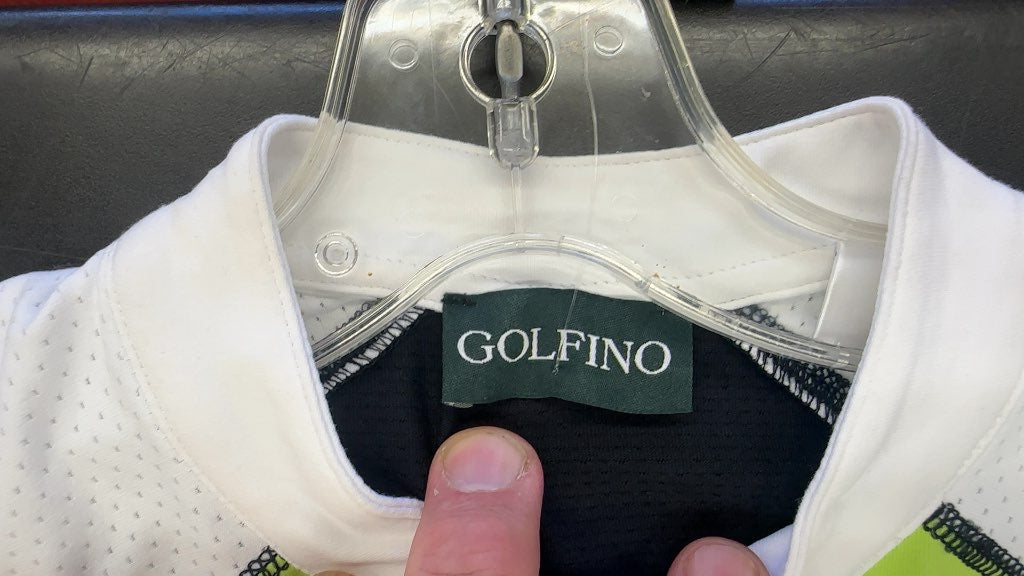 Golfino Women's Short Sleeve Golf Polo Shirt Lime Green Excellent Condition Size 32