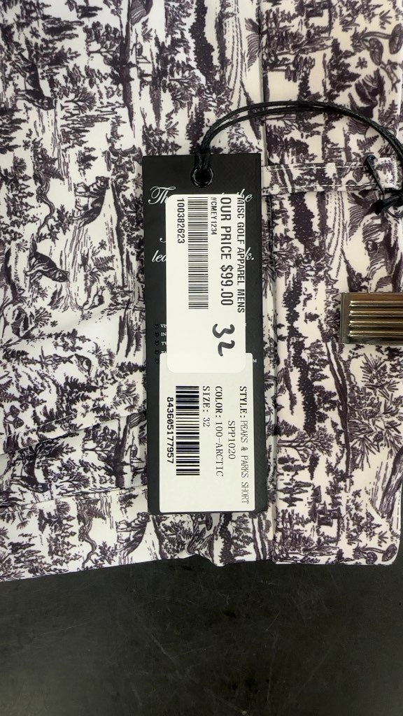 Greyson Golf Shorts Peaks & Parks Arctic Toile New With Tags Size 32