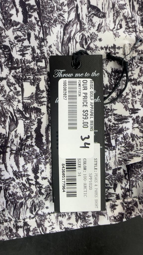 Greyson Peaks & Parks Golf Shorts Arctic Size 34-New