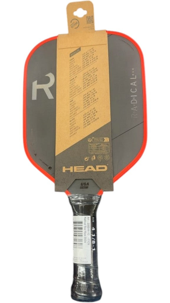 HEAD Radical Tour Raw 2024 Pickleball Paddle New 4 1/8"