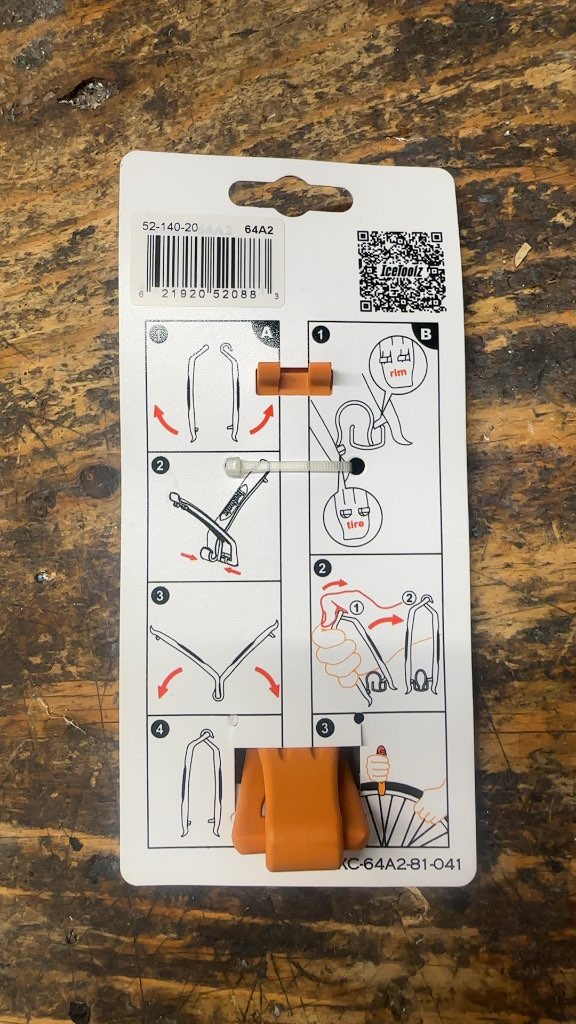 IceToolz Duo-functional Tire Tool Pincers 64A2 New Orange