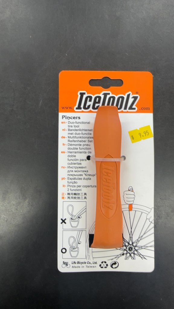 IceToolz Pincers Duo-Functional Tire Tool New Orange