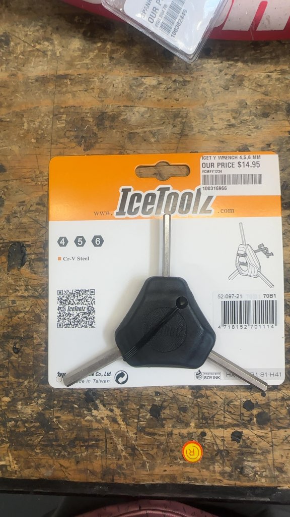 IceToolz Y Wrench 4, 5, 6 mm New