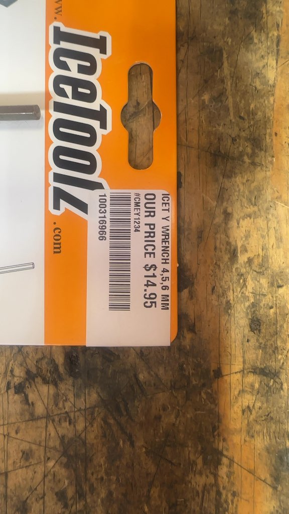 IceToolz Y Wrench 4, 5, 6 mm New