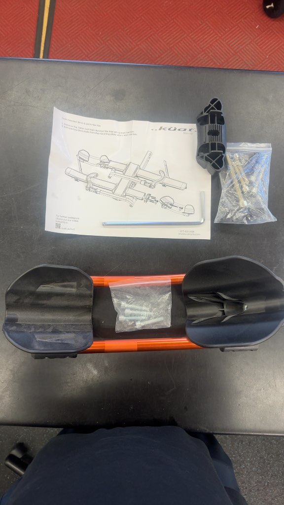 Kuat NV 2.0 Front Tire Tray Orange Replacement Part Used