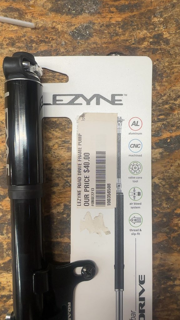 Lezyne Road Drive Frame Pump Large Black new