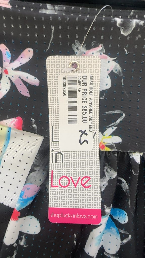 Lucky in Love Floral Print Golf Skort New with Tags XS