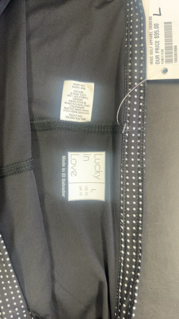 Lucky in Love Golf Skort GB09-W87001 Polka Dot New with Tags Size L