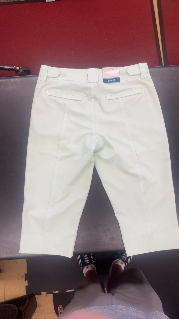 Luhta A.W.S. Active Golf Capris Slim Fit Mint Green New Size 36
