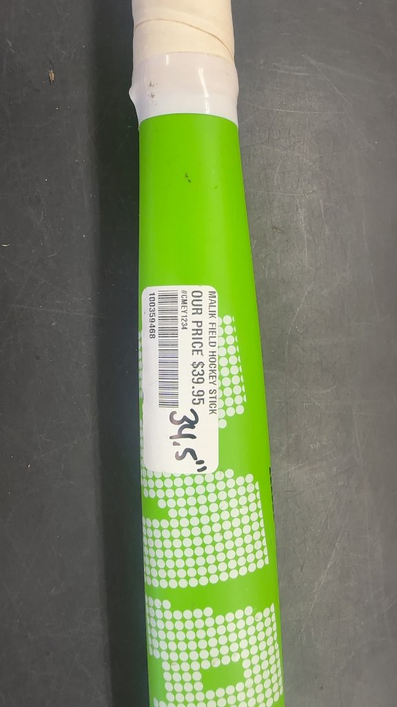 Malik Lord Field Hockey Stick Green New Condition 34.5"