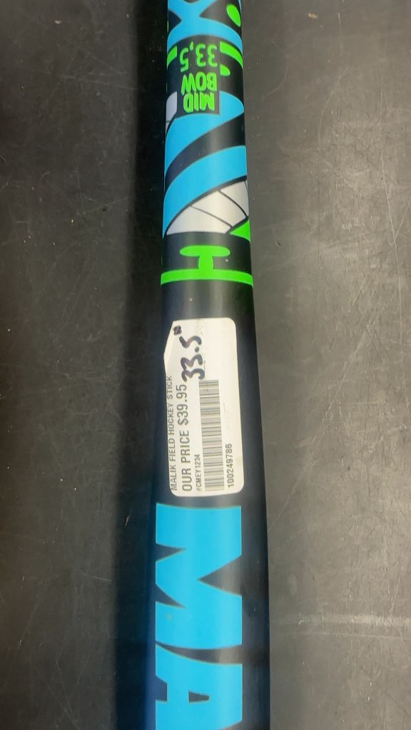 Malik Slam J Field Hockey Stick Black/Blue/Green 33.5"